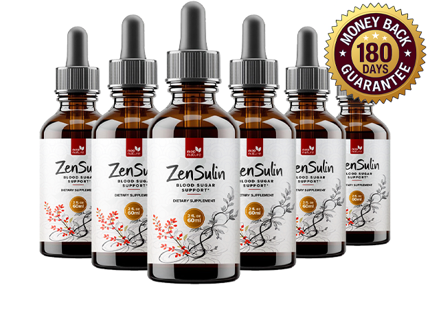 ZenSulin 6-bottle best-value package with 180-day guarantee badge